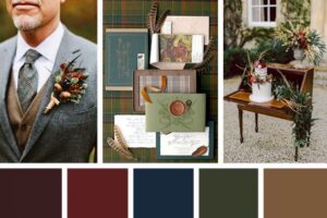 10 idées de palette de couleurs de mariage d'hiver