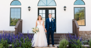 Bride In Floral Wedding Dresses Called Raelynn By Rebecca Ingram