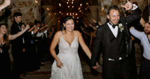 New Years For Newlyweds Blog Header With Bride Wearing Roxanne By Sottero And Midgley