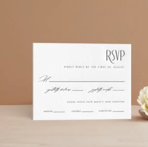 7 erreurs de carte RSVP à éviter lors de votre mariage, étiquette sage