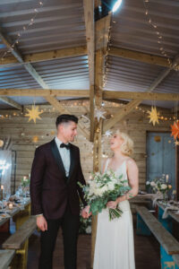 Celestial Fairy Lit Upthorpe Wood Wedding Ideas & Scandi Vibes