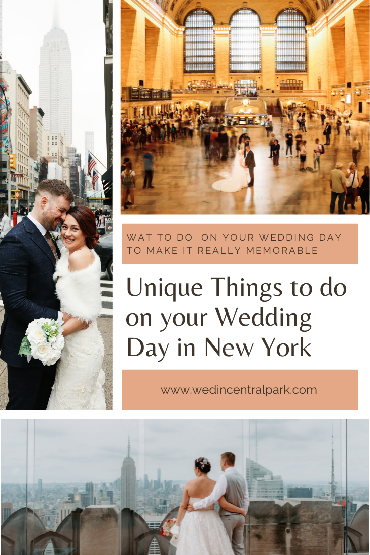 Choses uniques à faire le jour de votre mariage à New York
