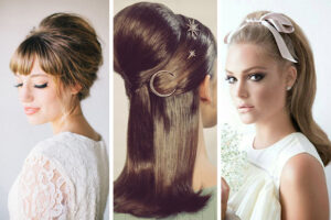 Coiffure et maquillage de mariée des années 1960 pour les mariées vintage