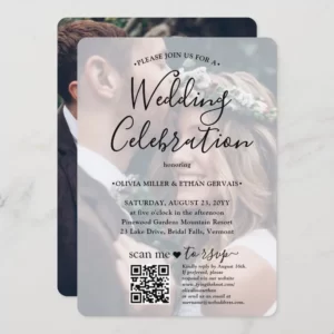 Comment faire des invitations de mariage avec code QR