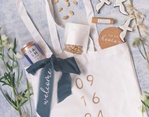 Comment faire des sacs de bienvenue de mariage bien pensés avec Cricut Autopress