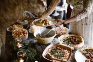 potluck wedding catering