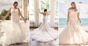 Lace Mermaid Dress Blog Header Image From Maggie Sottero Of A Bride Wearing Kenleigh By Sottero And Midgley And Georgia By Rebecca Ingram