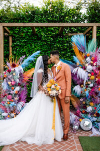 Colorful disco Ruby Street wedding
