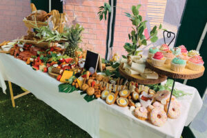A grazing table by The Graze Faze