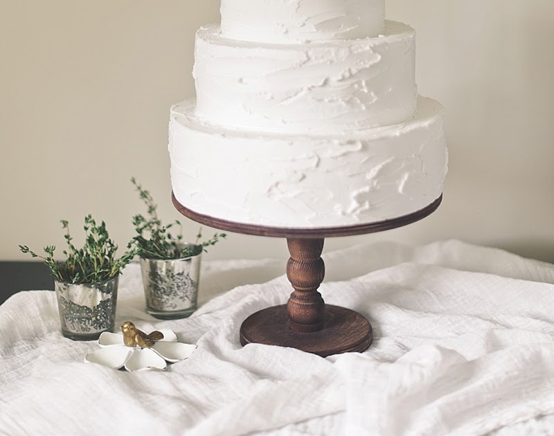 Gâteau de mariage aux herbes bricolage