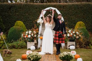 Halloween Back Garden Micro Mariage à Carnoustie Angus