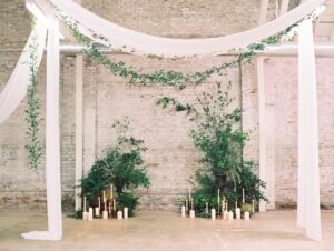 Idées de décoration de mariage d'herbes et de verdure