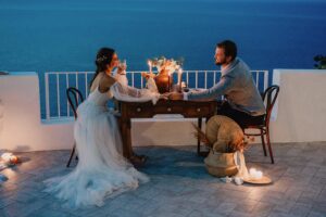 Idées d'élopement romantique à Salina avec dîner aux chandelles