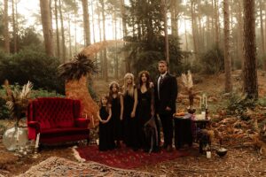 Inspiration de mariage gothique élégant pour Halloween