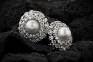 Antique Rare Natural Saltwater Earrings