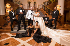 Le mariage Royal Black Tie sert l'opulence à Atlanta, en Géorgie