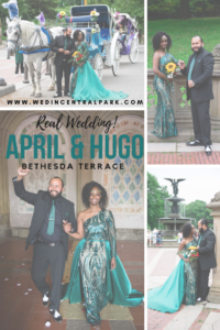 Le mariage d'April et Hugo sous la terrasse Bethesda