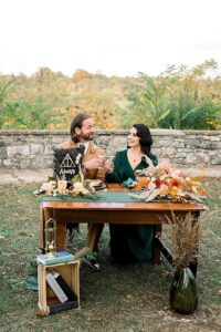  Jaden and Michael's Boho Chic Garden Wedding in Georgia Atalie Ann Photo