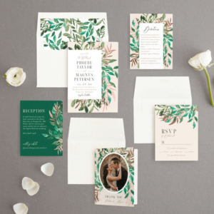 Les 15 plus belles invitations de mariage botaniques