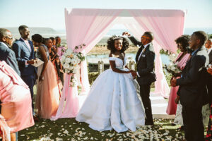 Magnifique mariage en plein air à Cape Town, Afrique du Sud