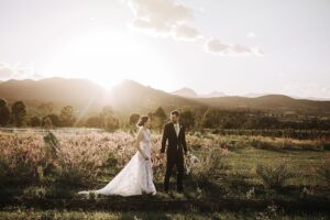 Mariage chic et élégant à la ferme de lavande de Kooroomba