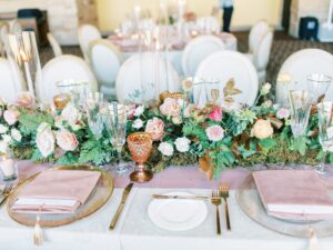 Mariage de Vail inspiré de la rose anglaise chic et rose