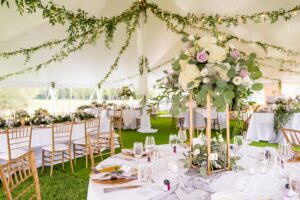 Purple & Gray Garden Wedding at Kahkwa Country Club. For more outdoor wedding ideas, visit burghbrides.com!
