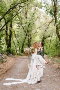 Brittany and Taylor's Flower Filled Outdoor Utah Wedding by Kayla Bertagnolli Photography 