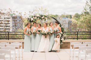 Adventure Inspired Wedding at Terrace at the Hyatt House. For more spring wedding ideas, visit burghbrides.com!
