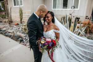 Mariage intime dans l'arrière-cour à Los Angeles, CA