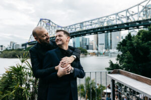Mariage moderne à Brisbane à Howard Smith Wharves