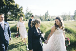 Mariage romantique à la ferme de lavande à Daylesford