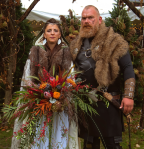 Mariage viking dans la cour épique