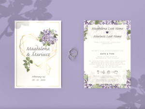 Principales tendances en matière de conception d'invitations de mariage en 2022 : couleurs, polices, etc.