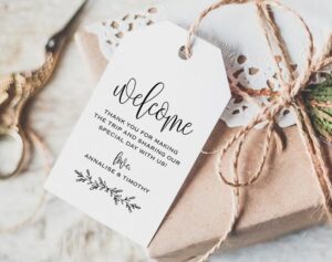 Quoi inclure dans vos sacs de bienvenue de mariage : une liste de contrôle pratique