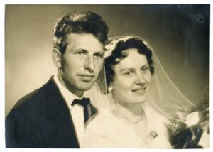 Bride and groom from 1955