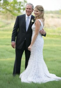 Jenna Bush on her wedding day