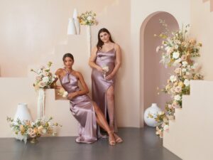 satin bridesmaids dresses