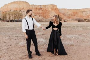 Séance de fiançailles Glam Ghost Ranch