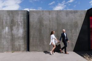 Secret Hobart Elopement - Mariage à pois