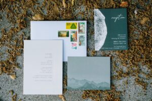 Suites d'invitations de mariage personnalisées avec monnayage |  Un mariage pratique