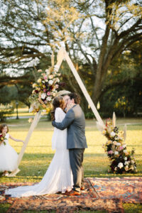Un beau mariage d'automne fait maison